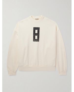 Fear Of God Printed Cotton-Jersey Sweatshirt - Natural