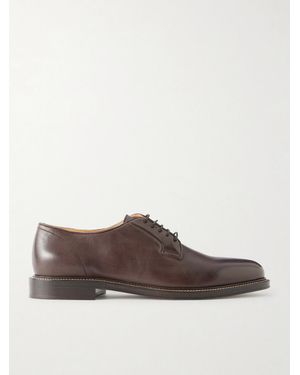 Brunello Cucinelli Leather Derby Shoes - Brown