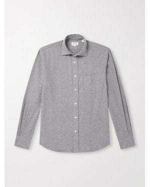 Hartford Paul Cotton-Flannel Shirt - Grey