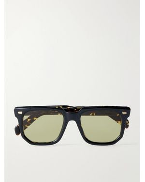 Cutler and Gross 1410 Square-Frame Acetate Sunglasses - Black