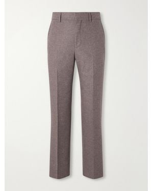 Gabriela Hearst Harold Straight-leg Wool And Cashmere-blend Trousers - Grey