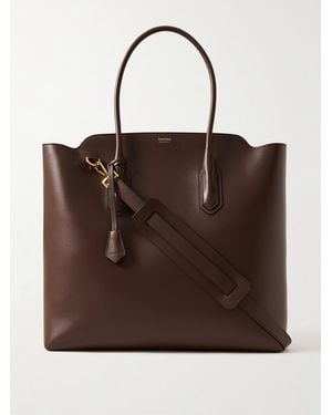 Tom Ford Alexander North South Leather Tote Bag - Brown