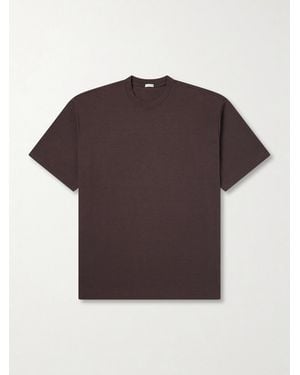 A.PRESSE Heavy Weight Cotton-Jersey T-Shirt - Brown
