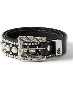 Enfants Riches Deprimes 3.5Cm Goodbye Franky Studded Leather Belt - Black
