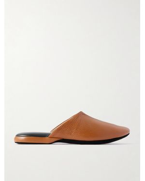 Charvet Nappa Leather Slippers - White