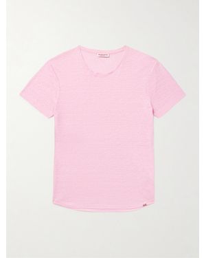 Orlebar Brown Slim-Fit Linen-Jersey T-Shirt - Pink