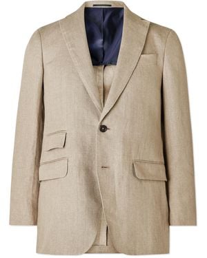 Sid Mashburn Kincaid No. 2 Linen Hopsack Suit Jacket - Natural
