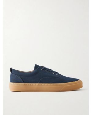 MR P. Classic Plimsoll Canvas Trainers - Blue