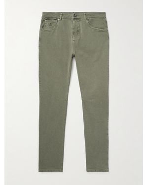 Brunello Cucinelli Pantaloni A Gamba Affusolata - Verde