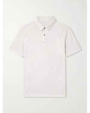 James Perse Cotton-Jersey Polo Shirt - White