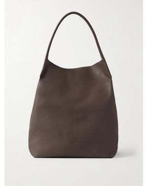 Loro Piana Bale Extra-Large Full-Grain Leather Tote Bag - Brown