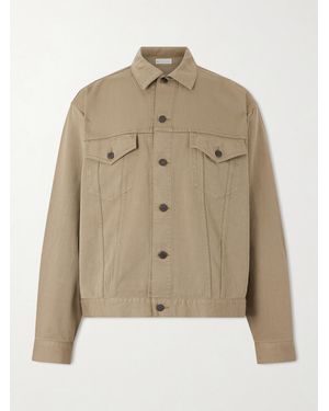 A.PRESSE Silk And Cotton-Blend Piqué Jacket - Natural