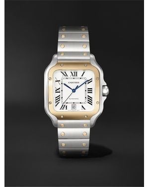 Cartier Santos De Large Automatic 39.8mm Interchangeable 18-karat Gold - Black