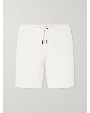 Slowear Straight-Leg Cotton-Corduroy Drawstring Shorts - White