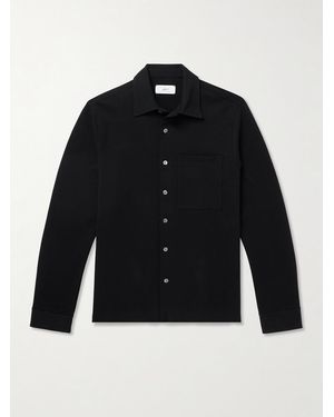 MR P. Cotton-Piqué Shirt - Blue