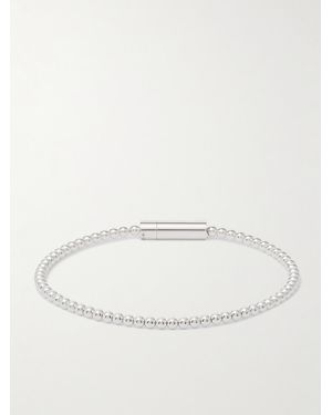 Le Gramme Le 11 Sterling Beaded Bracelet - Natural