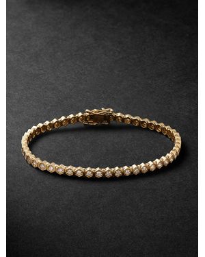 KOLOURS JEWELRY Fortis Hexagon 18-karat Gold Diamond Bracelet - Black