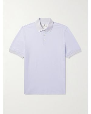 Brunello Cucinelli Polo Slim-Fit - Viola
