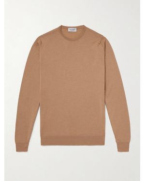 John Smedley Lundy Slim-Fit Merino Wool Sweater - Natural