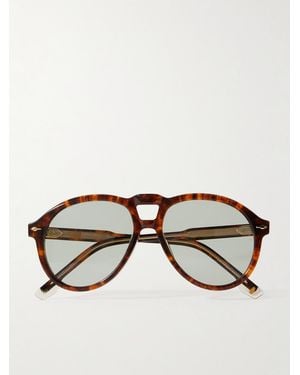 Jacques Marie Mage Valkyrie Double-Bridge Aviator-Style Acetate Sunglasses - Multicolour