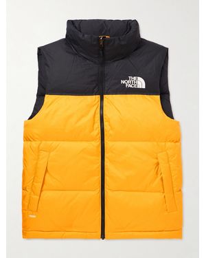 The North Face 1996 Retro Nuptse Quilted Nylon-Ripstop Hooded Down Gilet - Yellow
