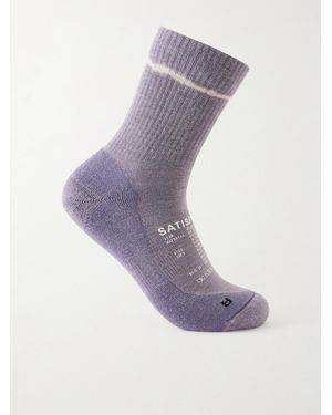 Satisfy Stretch Merino Wool-blend Socks - Purple