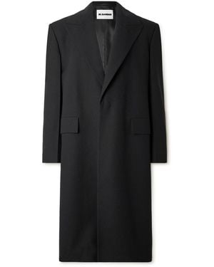 Jil Sander Oversized Wool Coat - Black