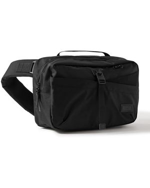 master-piece Scramble Shell And Nylon Oxford Messenger Bag - Black