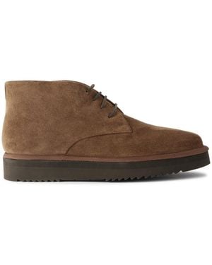 Grenson Keats Suede Chukka Boots - Brown