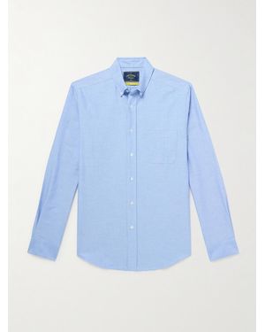 Portuguese Flannel Belavista Button-Down Collar Cotton Oxford Shirt - Blue