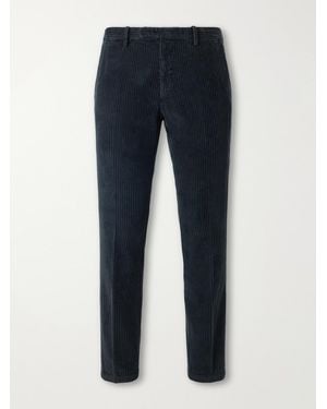 Boglioli Straight-Leg Cotton And Modal-Blend Corduroy Suit Pants - Blue