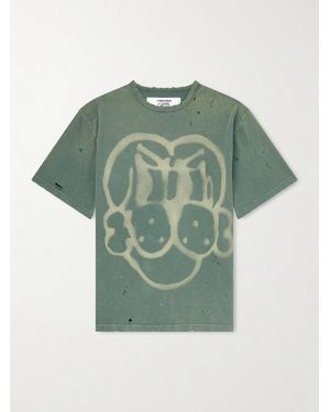 Neighborhood Chito Savage Cotton-jersey T-shirt - Green