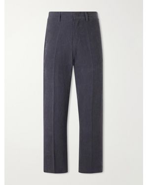 Enfants Riches Deprimes Henri's Everyday Straight-Leg Linen Trousers - Blue