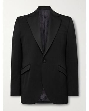 Favourbrook Tommy Slim-Fit Grosgrain-Trimmed Wool Tuxedo Jacket - Black