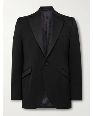 Favourbrook Tommy Slim-Fit Grosgrain-Trimmed Wool Tuxedo Jacket - Black