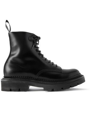 Grenson Jude Glossed-Leather Boots - Black