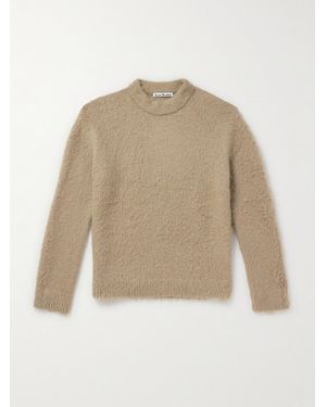 Acne Studios Brushed-Knit Jumper - Natural