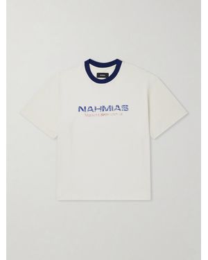 NAHMIAS Miracle Sportwear Logo-Print Cotton-Jersey T-Shirt - White