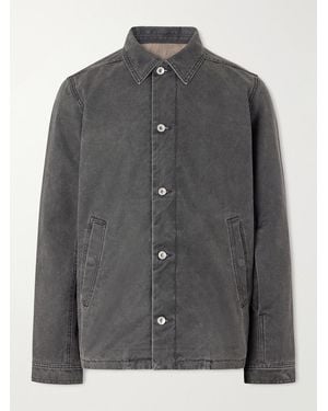 Rick Owens Brad Cotton-Canvas Overshirt - Grey