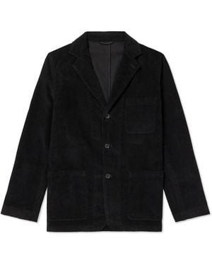 Hartford Jonny Unstructured Cotton-Corduroy Blazer - Black