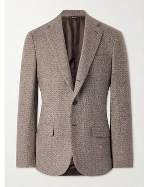 Loro Piana Torino Pecora Nera Wool Blazer - Brown