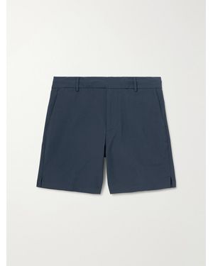 James Perse Straight-Leg Stretch Cotton-Blend Golf Shorts - Blue