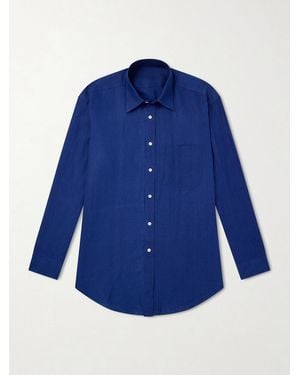 Anderson & Sheppard Linen Shirt - Blue