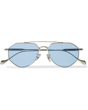 Cutler and Gross The Great Frog Lynott Aviator-style Titanium Sunglasses - Blue