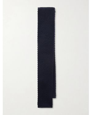 De Bonne Facture Marcel Lassance 6Cm Knitted Wool Tie - Blue