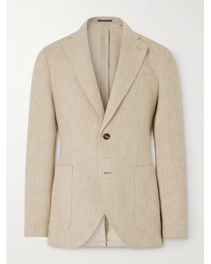 Slowear Slim-Fit Linen Blazer - Natural