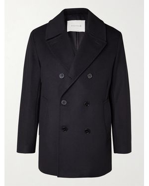 Mackintosh Dalton Wool And Cashmere-blend Peacoat - Blue