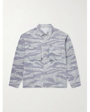 A.PRESSE Printed Cotton Jacket - Grey