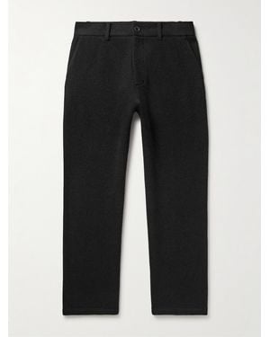 The Elder Statesman Straight-Leg Cashmere Trousers - Black