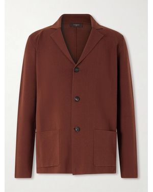 Slowear Cotton-crepe Blazer - Brown